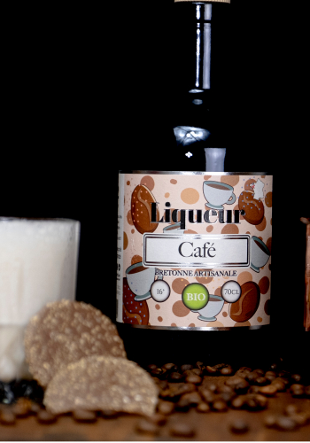 Liqueur de Café Noir  Vente en Ligne Liqueur Bretonne